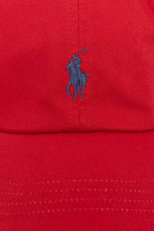 Polo Ralph Lauren czapka z daszkiem bawełniana czerwony