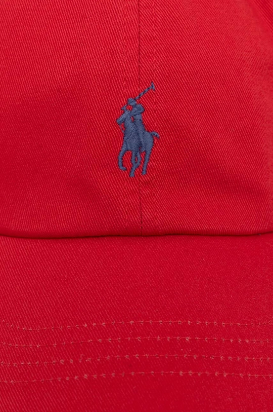 Бавовняна бейсболка Polo Ralph Lauren червоний