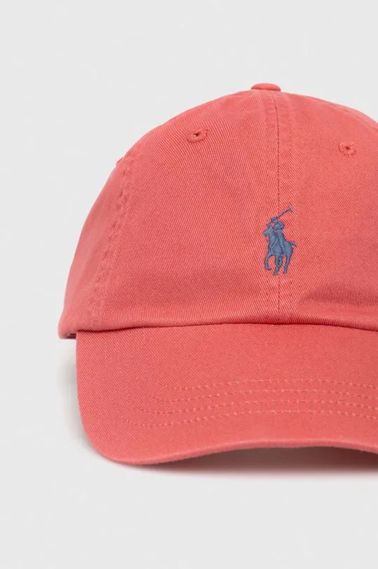 Βαμβακερό καπέλο του μπέιζμπολ Polo Ralph Lauren κόκκινο