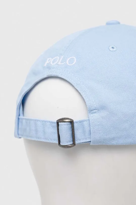 Βαμβακερό καπέλο του μπέιζμπολ Polo Ralph Lauren μπλε