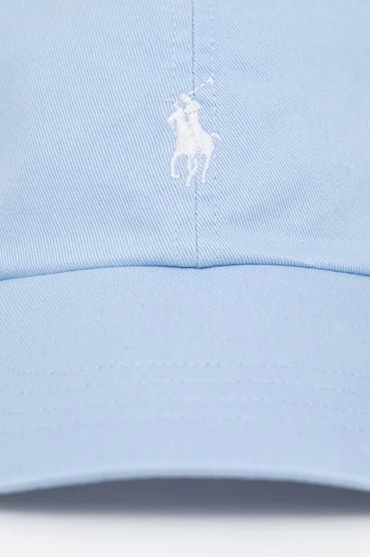 niebieski Polo Ralph Lauren czapka z daszkiem bawełniana