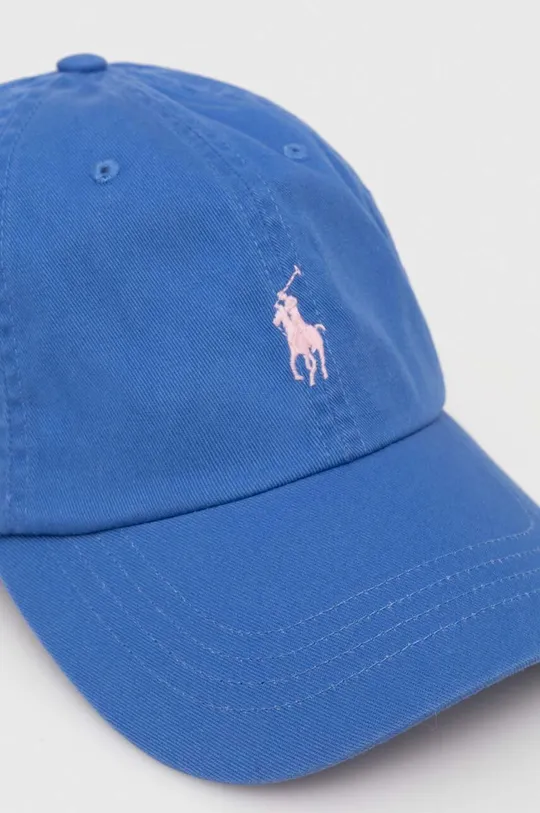 Pamučna kapa sa šiltom Polo Ralph Lauren plava