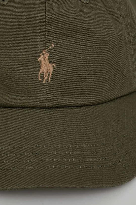 Polo Ralph Lauren czapka z daszkiem bawełniana zielony