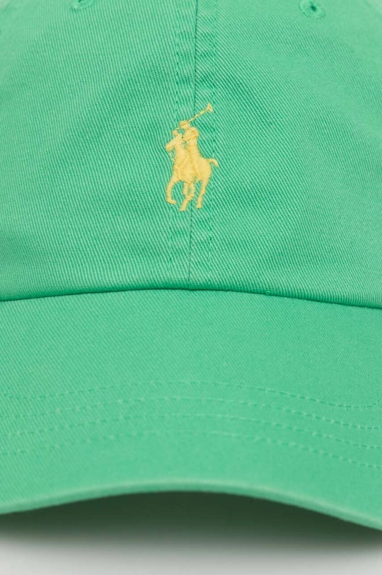 Bombažna bejzbolska kapa Polo Ralph Lauren zelena