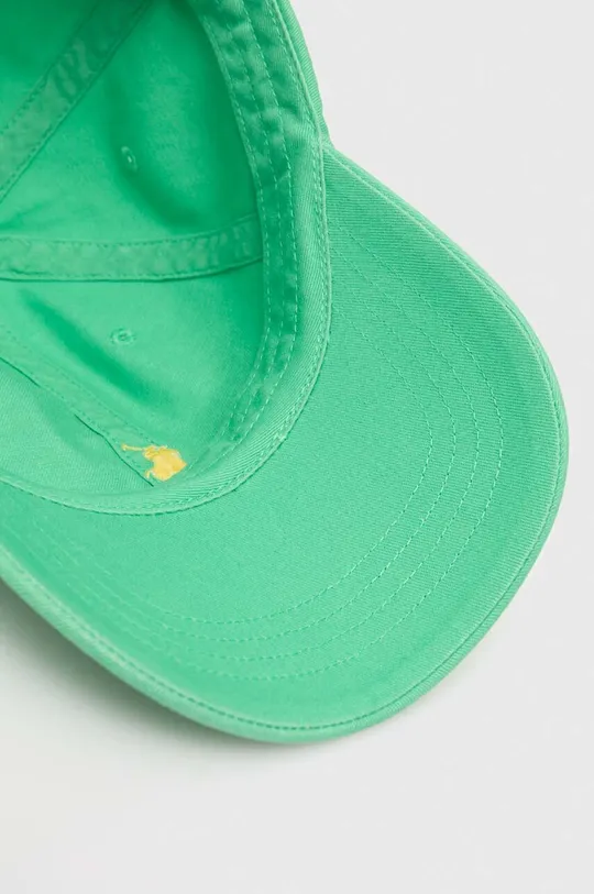 πράσινο Βαμβακερό καπέλο του μπέιζμπολ Polo Ralph Lauren