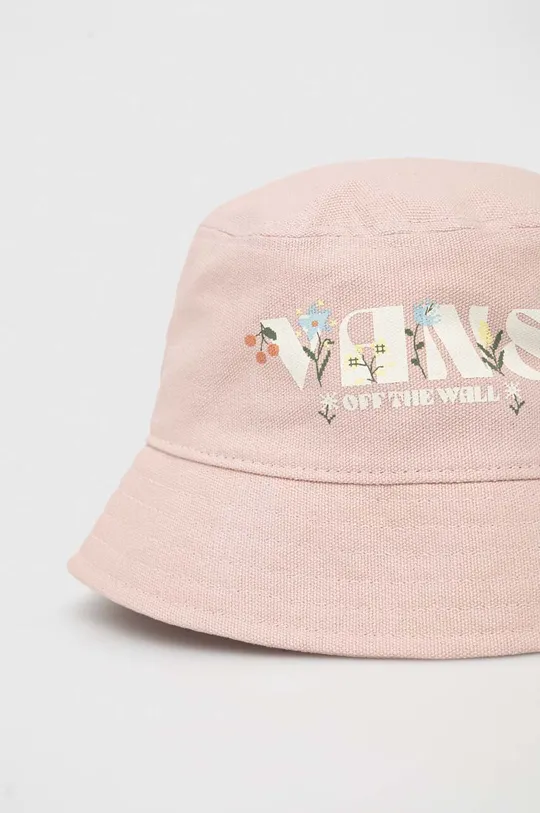 Βαμβακερό καπέλο Vans ροζ
