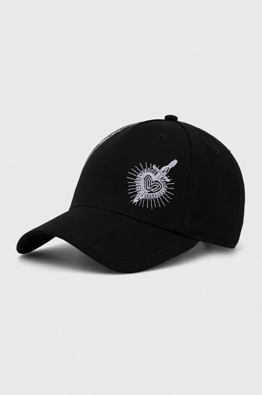 μαύρο Βαμβακερό καπέλο του μπέιζμπολ AllSaints Γυναικεία