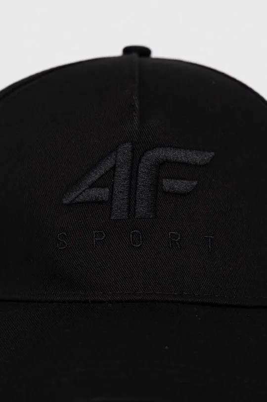 4F czapka z daszkiem bawełniana czarny