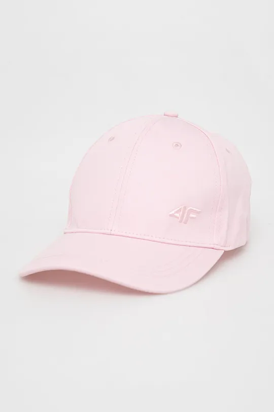 ροζ Βαμβακερό καπέλο του μπέιζμπολ 4F Γυναικεία