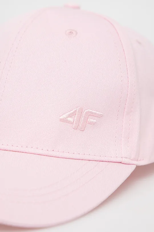 Βαμβακερό καπέλο του μπέιζμπολ 4F ροζ
