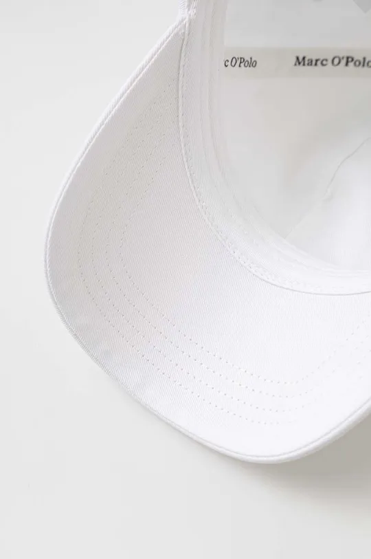 λευκό Βαμβακερό καπέλο του μπέιζμπολ Marc O'Polo
