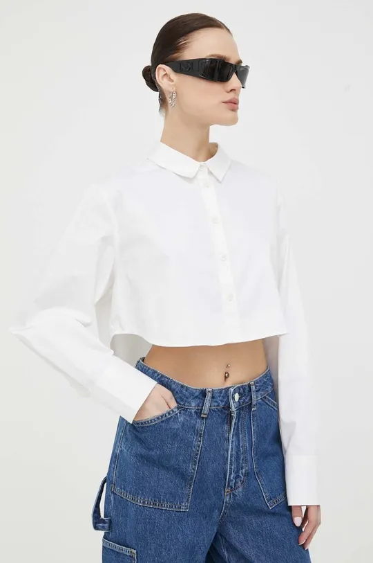 λευκό Βαμβακερό πουκάμισο AllSaints Γυναικεία