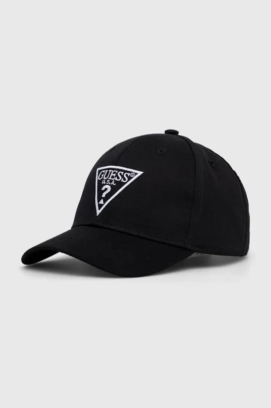 μαύρο Βαμβακερό καπέλο μπέιζμπολ Guess Για κορίτσια