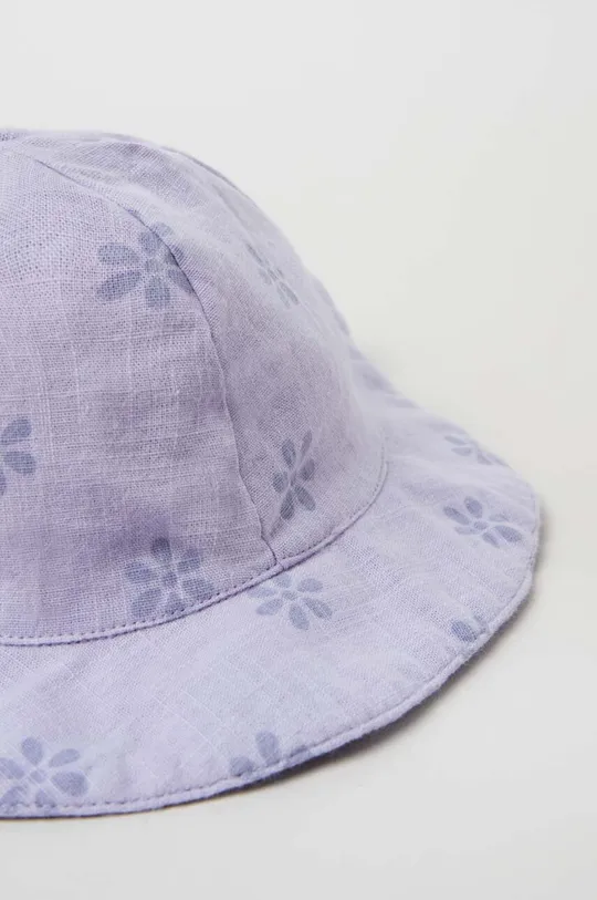 Detský bavlnený klobúk OVS fialová
