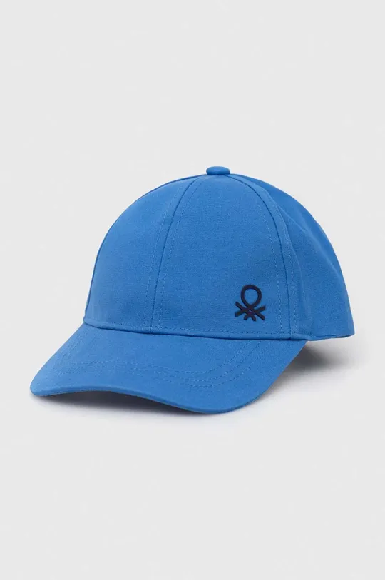 μπλε Παιδικό βαμβακερό καπέλο μπέιζμπολ United Colors of Benetton Για κορίτσια