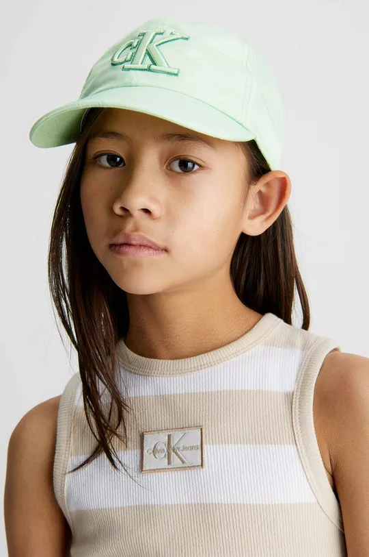 zelena Kapa sa šiltom Calvin Klein Jeans Za djevojčice