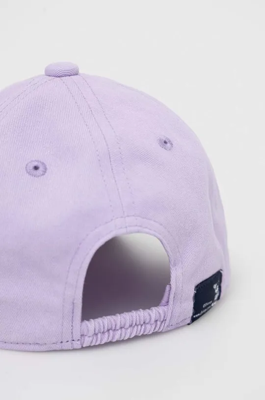 Παιδικό βαμβακερό καπέλο μπέιζμπολ GAP x Disney μωβ