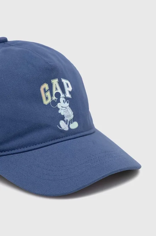 GAP czapka z daszkiem bawełniana dziecięca x Disney niebieski