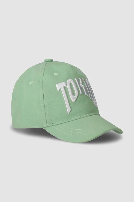 Βαμβακερό καπέλο του μπέιζμπολ Coccodrillo πράσινο