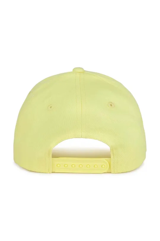 Dkny czapka z daszkiem bawełniana dziecięca żółty