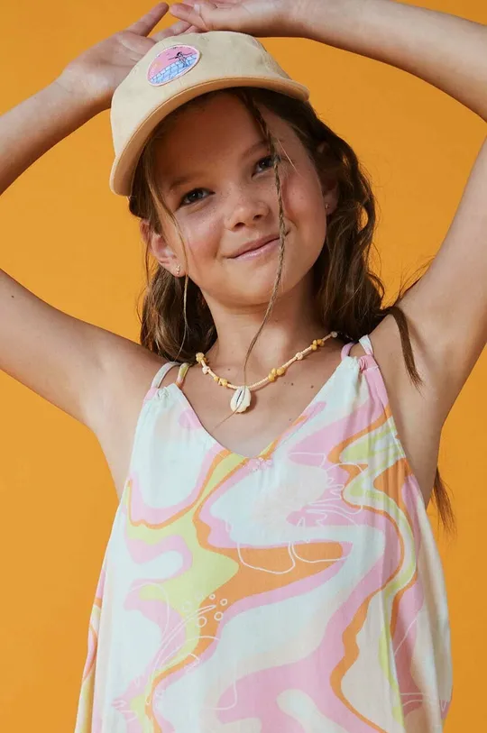 бежевый Детская хлопковая кепка Roxy Для девочек