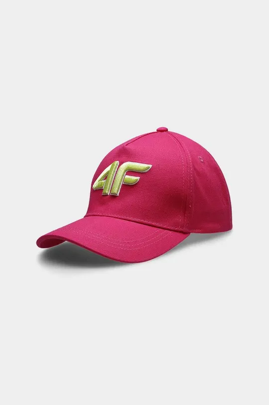 фіолетовий Дитяча бавовняна шапка 4F Для дівчаток