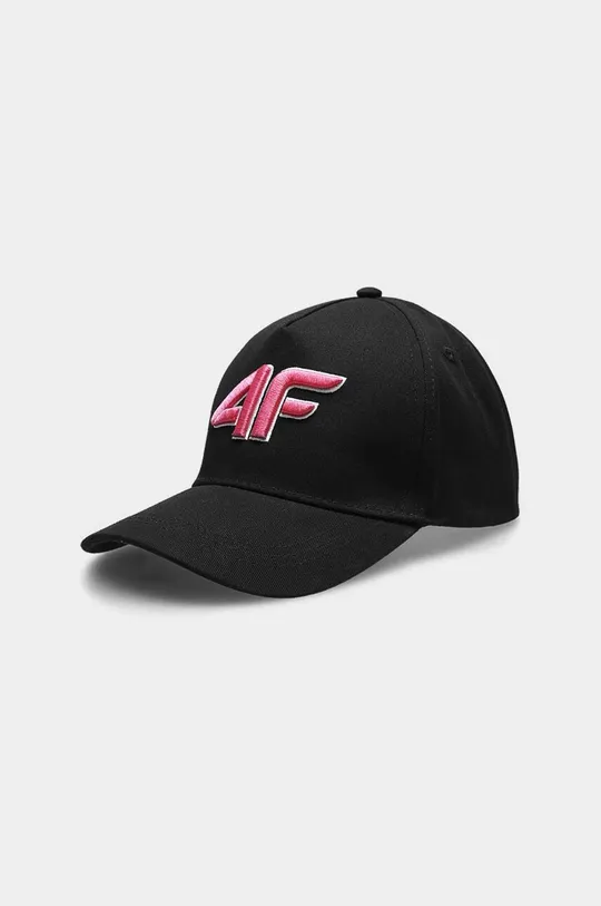 чёрный Детская хлопковая шапка 4F Для девочек