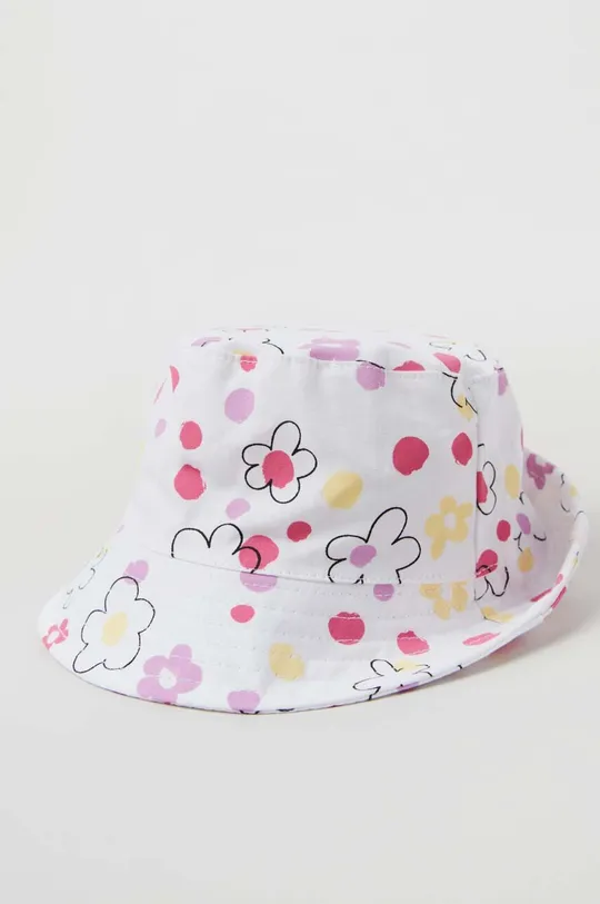OVS kapelusz bawełniany dziecięcy różowy