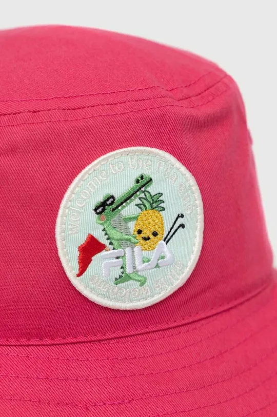 Παιδικό βαμβακερό καπέλο Fila ροζ