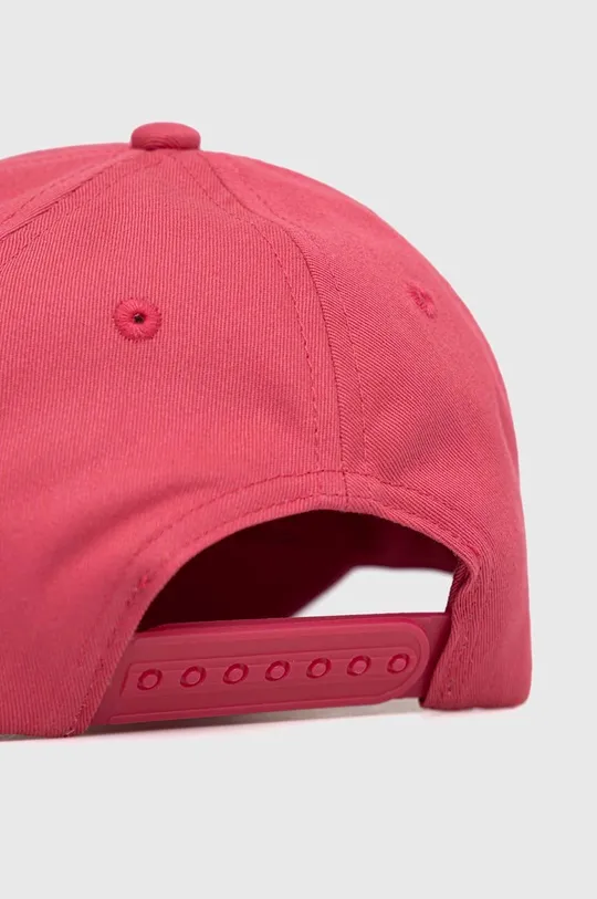 Дитяча бавовняна кепка Tommy Hilfiger рожевий