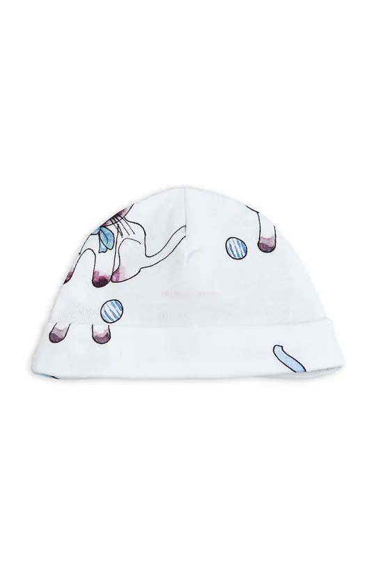 Хлопковая шапочка для младенцев Mini Rodini белый