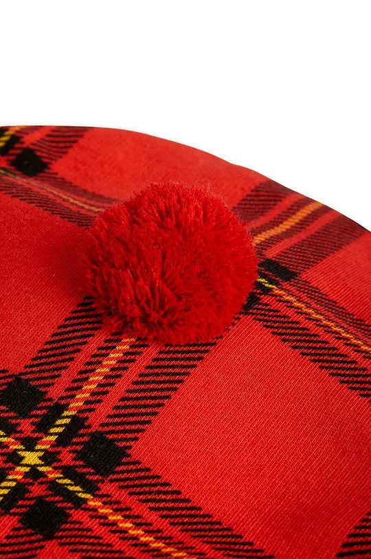 Mini Rodini beret bawełniany dziecięcy czerwony