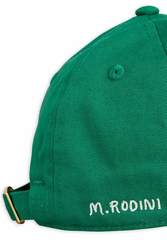 зелений Дитяча бавовняна кепка Mini Rodini