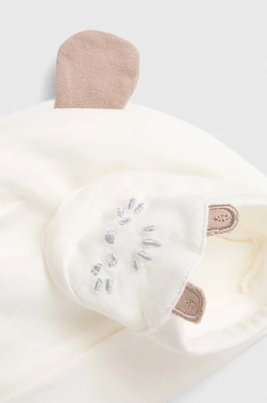 Kapa in copati za dojenčke OVS bela