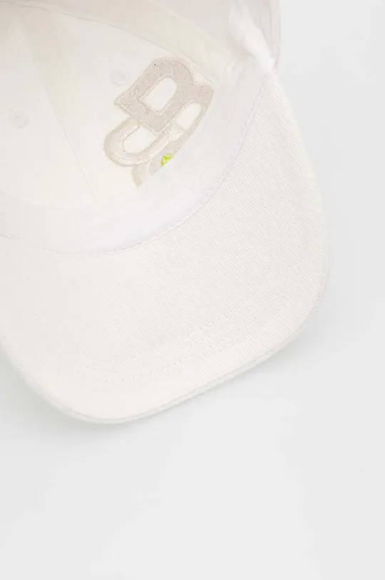 biały United Colors of Benetton czapka z daszkiem bawełniana dziecięca