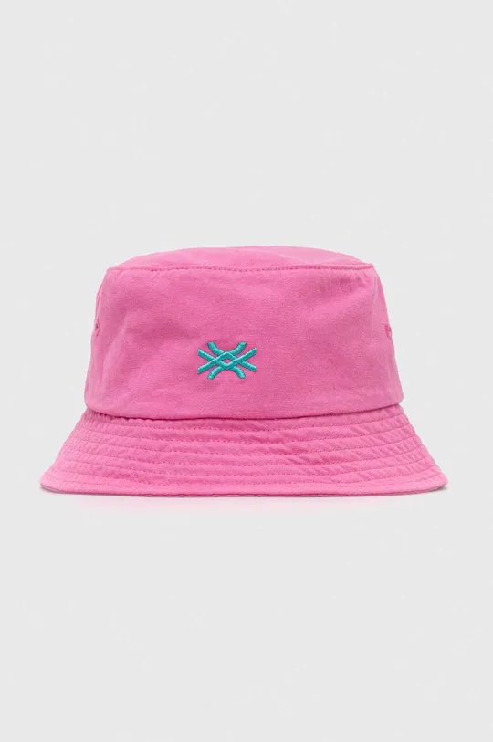 ροζ Παιδικό βαμβακερό καπέλο United Colors of Benetton Παιδικά