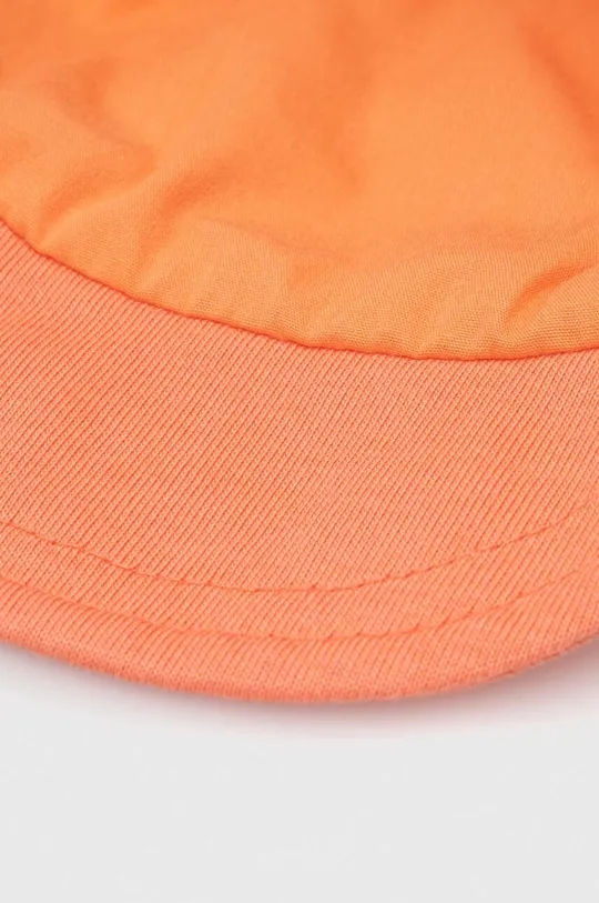 pomarańczowy United Colors of Benetton czapka z daszkiem bawełniana dziecięca