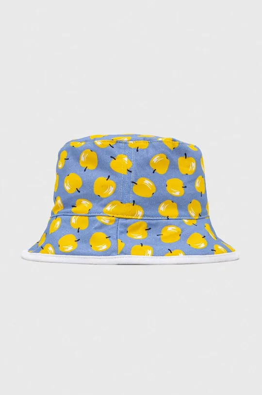 κίτρινο Αναστρέψιμο βαμβακερό παιδικό καπέλο United Colors of Benetton Παιδικά