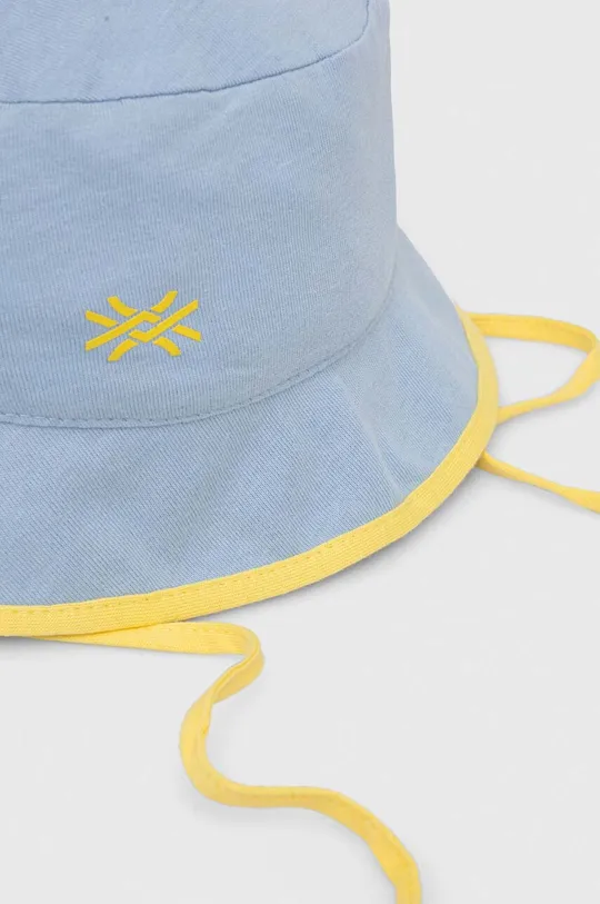 μπλε Αναστρέψιμο βαμβακερό παιδικό καπέλο United Colors of Benetton