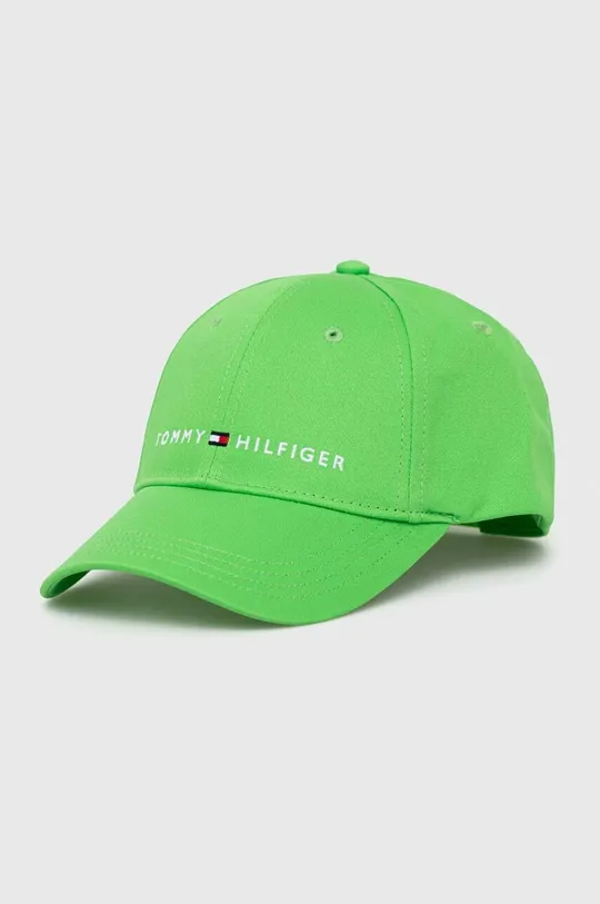 πράσινο Παιδικό βαμβακερό καπέλο μπέιζμπολ Tommy Hilfiger Παιδικά