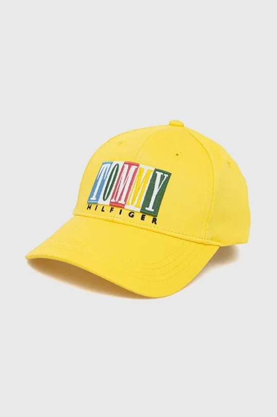 κίτρινο Παιδικό βαμβακερό καπέλο μπέιζμπολ Tommy Hilfiger Παιδικά