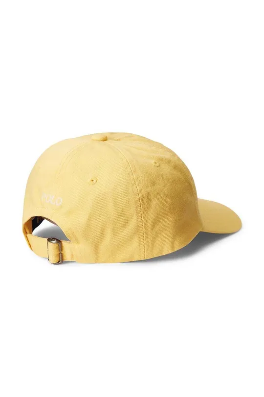 Polo Ralph Lauren czapka z daszkiem bawełniana dziecięca żółty