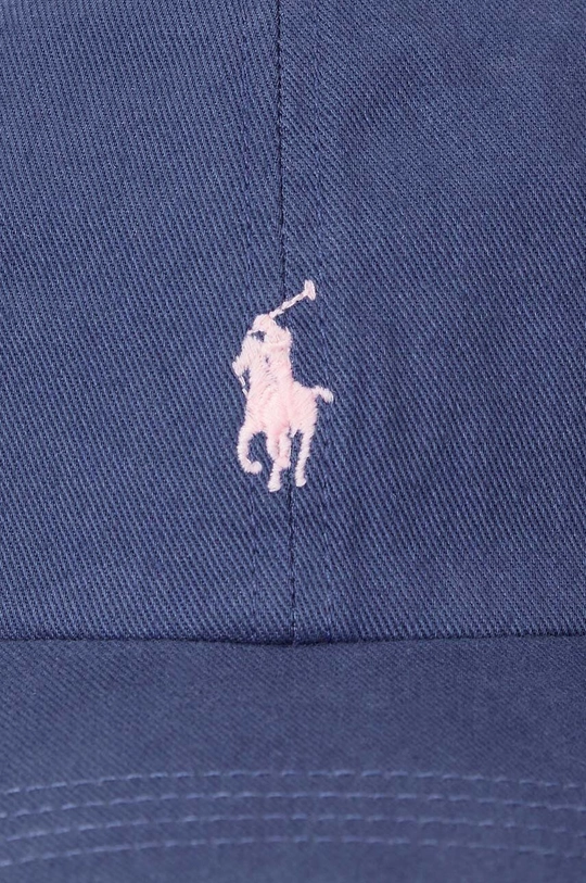 Otroška bombažna bejzbolska kapa Polo Ralph Lauren mornarsko modra