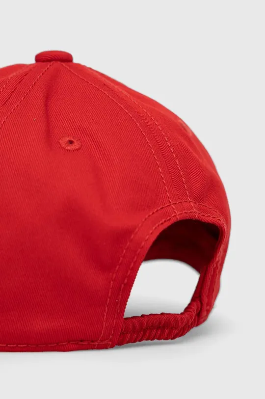 Παιδικό βαμβακερό καπέλο μπέιζμπολ GAP κόκκινο