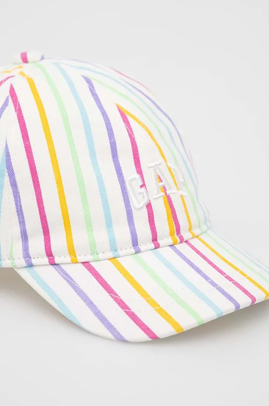 GAP czapka z daszkiem bawełniana dziecięca multicolor