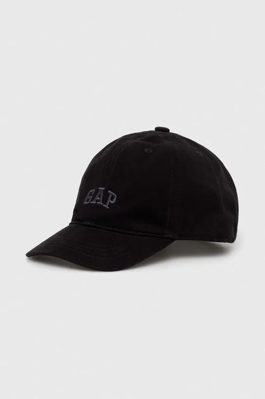 μαύρο Παιδικό βαμβακερό καπέλο μπέιζμπολ GAP Παιδικά