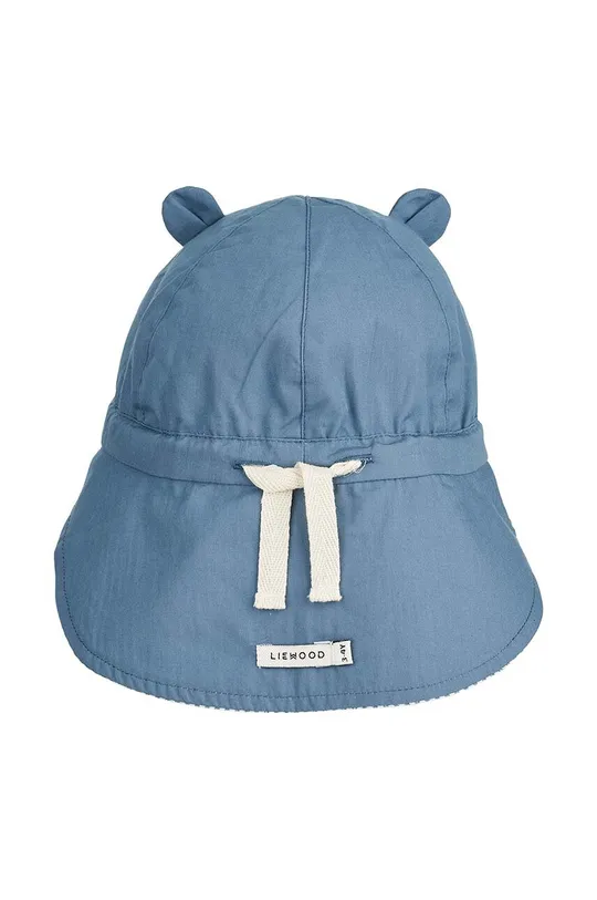 modrá Obojstranná bavlnená čiapka pre deti Liewood
