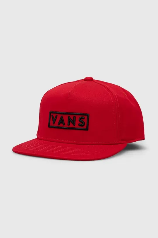 κόκκινο Παιδικό βαμβακερό καπέλο μπέιζμπολ Vans BY EASY BOX SNAPBACK True Red Παιδικά
