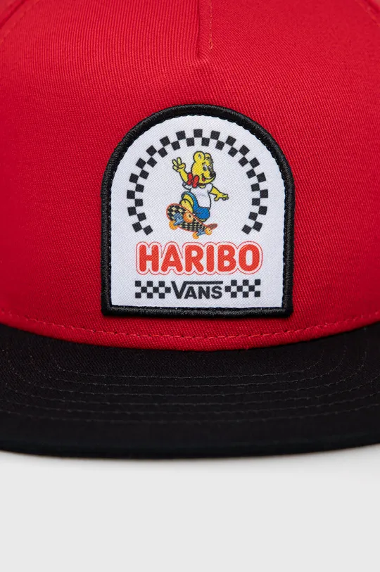 Παιδικό βαμβακερό καπέλο μπέιζμπολ Vans HARIBO κόκκινο