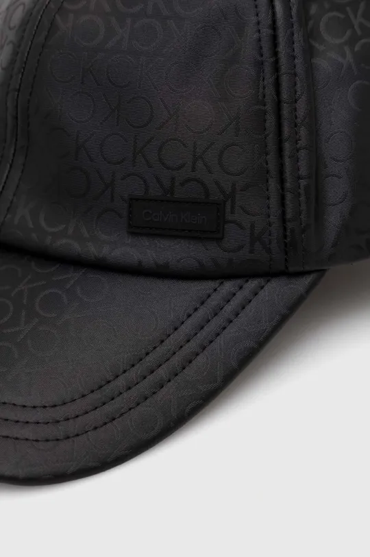 Calvin Klein czapka z daszkiem Podszewka: 100 % Bawełna, Materiał 1: 100 % Poliuretan, Materiał 2: 100 % Poliester